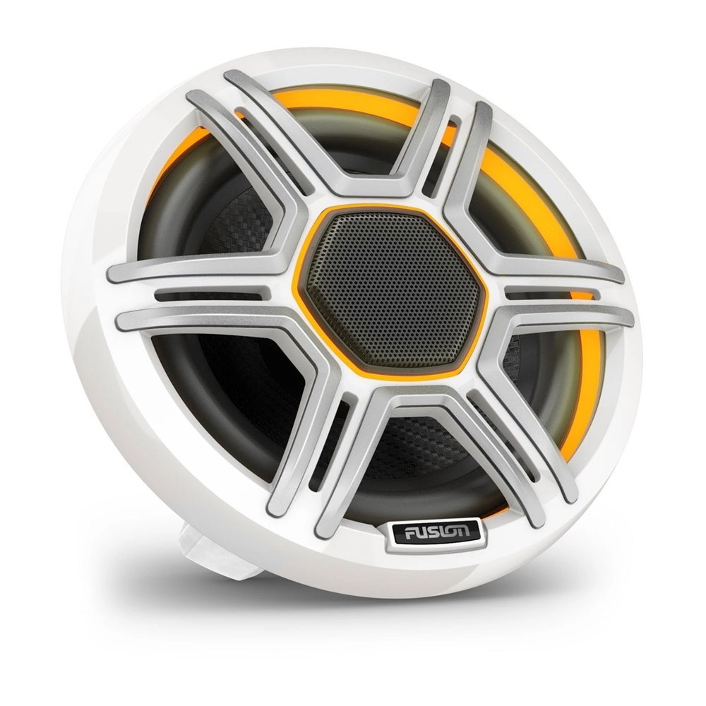 Fusion Apollo LED Marine Speakers with Sports Grill 6.5in White Fusion Apollo LED Marine Speakers with Sports Grill 6.5in White
