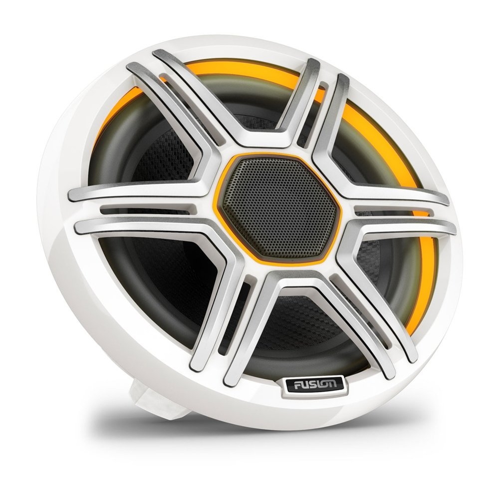 Fusion Apollo LED Marine Speakers with Sports Grill 7.7in White