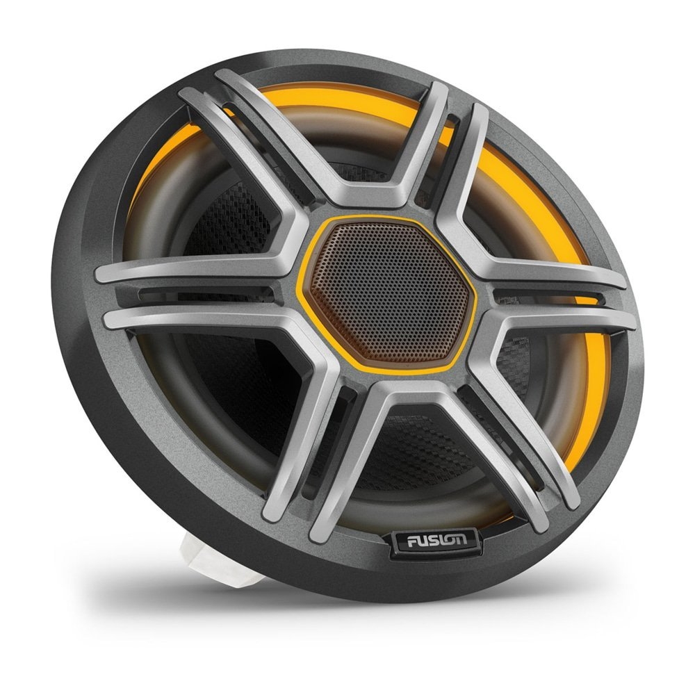 Fusion Apollo LED Marine Speakers with Sports Grill 7.7in Grey