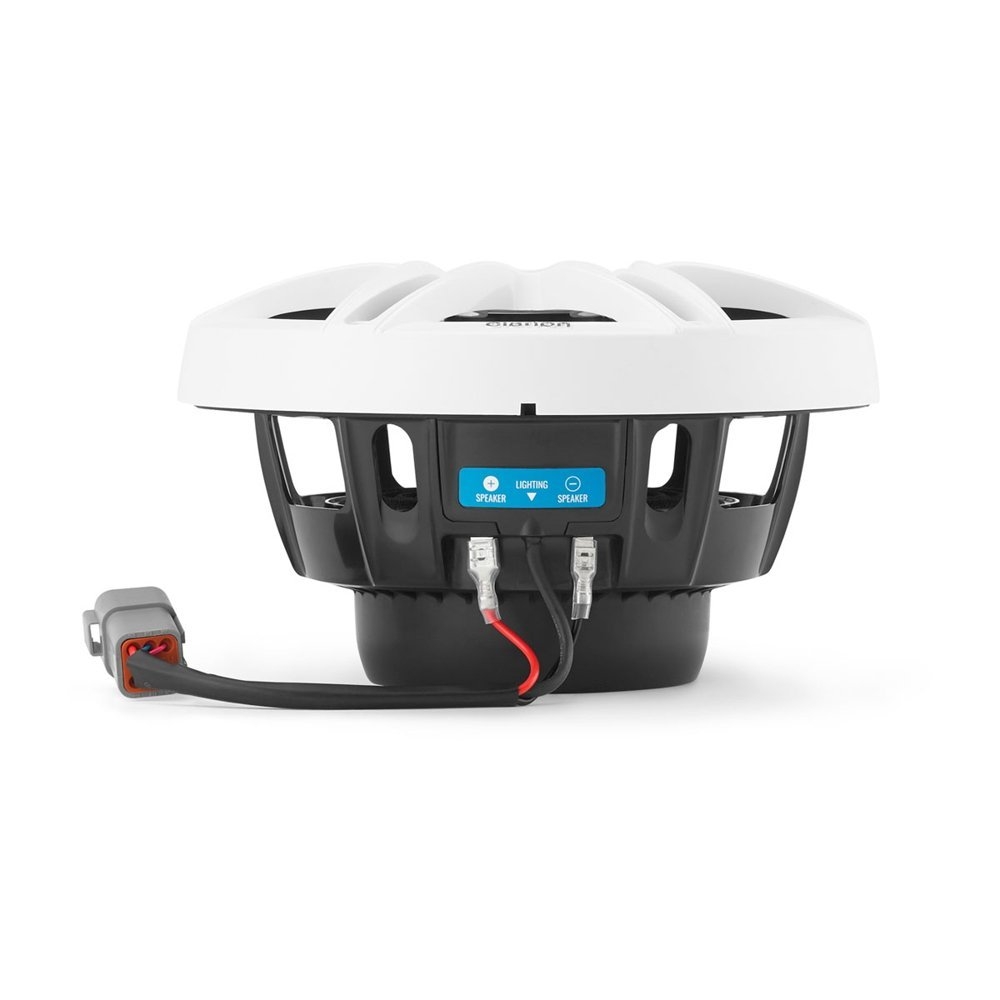 Clarion CMSP Premium LED Marine Coaxial Speakers with White/Grey Sport Grill 7.7in 60W