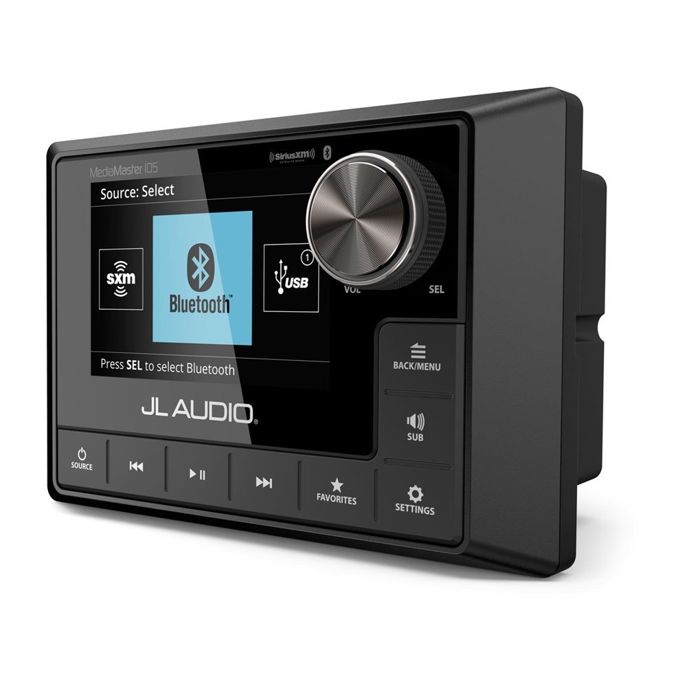 JL Audio MediaMaster 105 Weatherproof Source Unit with Full-Colour LCD Display