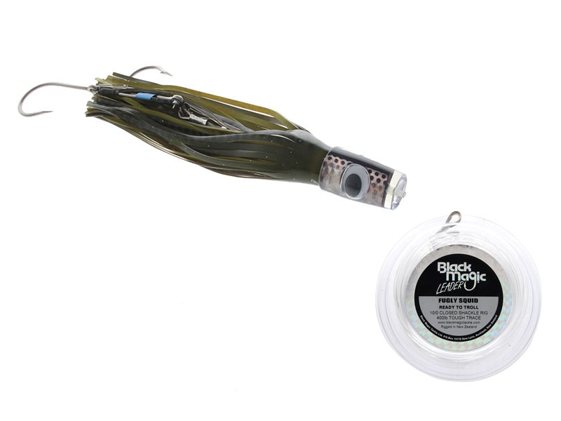 Black Magic Fugly Squid Game Lure 320mm 10/0 Double Rigged