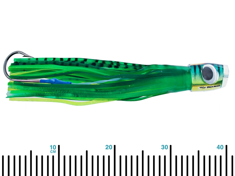 Black Magic Green Meanie Tuna Lure 390mm- Single Rigged