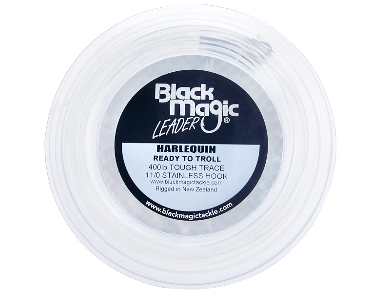 Black Magic Harlequin Lure 340mm Single Rigged Light Blue Silver Pink