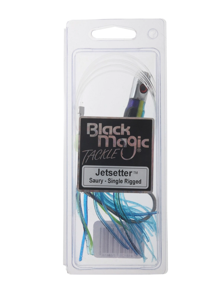 Black Magic Jetsetter Lure 150mm Single Rigged Saury Black Magic Jetsetter Lure 150mm Single Rigged Saury