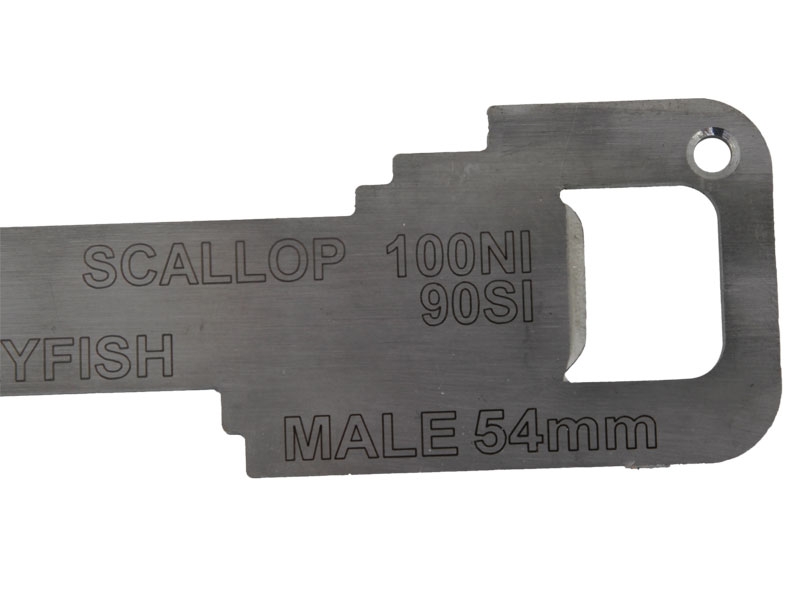 Sea Harvester Stainless Shellfish and Crayfish Measure / Paua and Kina Harvest Tool