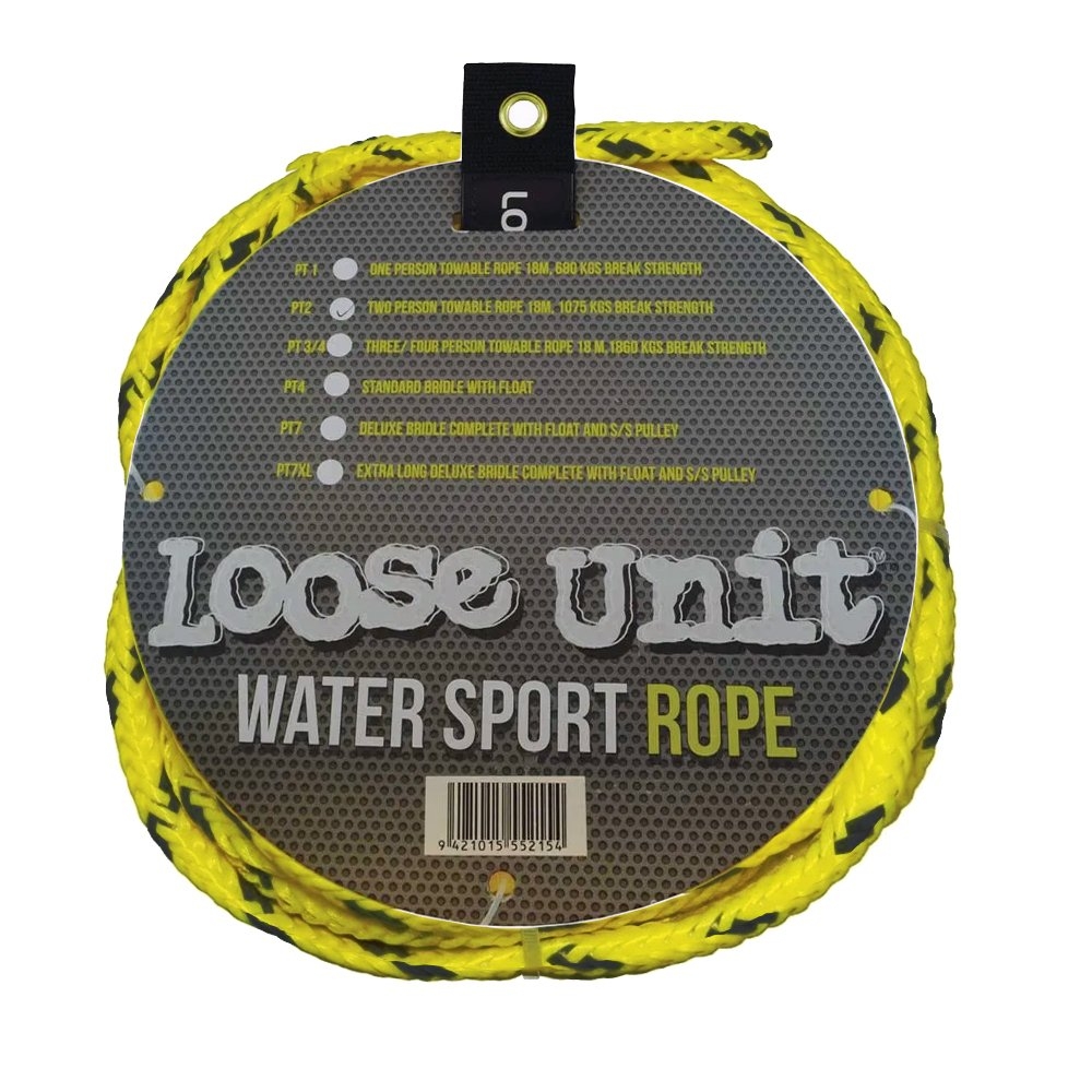 Loose Unit Splash Solo Ski Tube with Rope and Pump