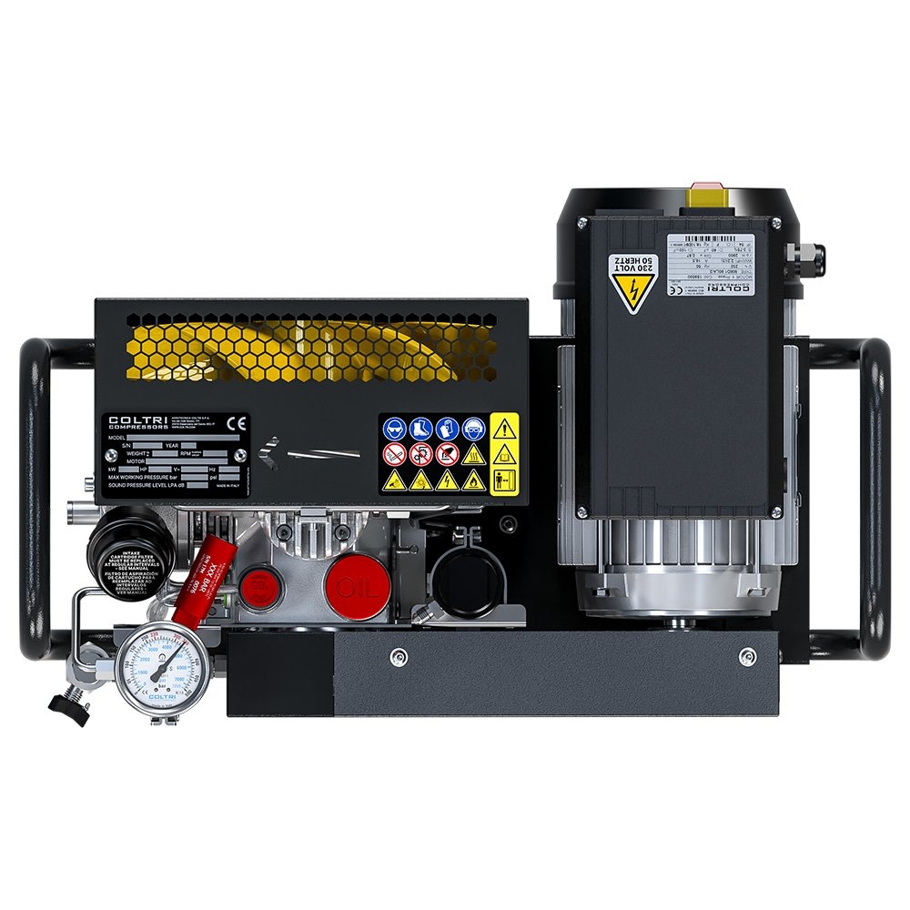 Coltri Icon LSE 100 Portable Dive Compressor with Manual-Drain and Manual-Stop 230V 50Hz 