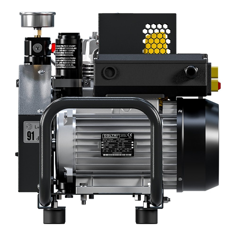 Coltri Icon LSE 100 Portable Dive Compressor with Manual-Drain and Manual-Stop 230V 50Hz 