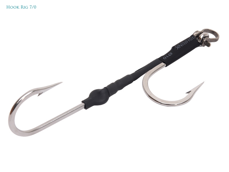 Nacsan Stainless Stiffy Twin Game Hook Rig 10/0