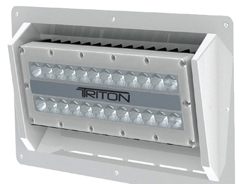 Lumitec Triton Semi-Recessed Mount White LED Floodlight 160W 100-300vAC