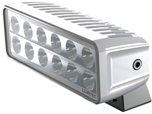 Lumitec Maxxilume H60 Trunnion Mount White LED Floodlight with White Housing