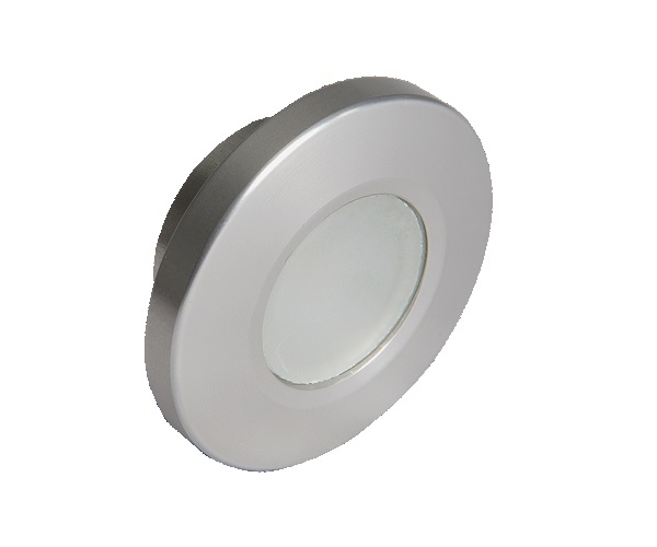 Lumitec Orbit Flush Mount Warm White LED Down Light with Brushed Housing