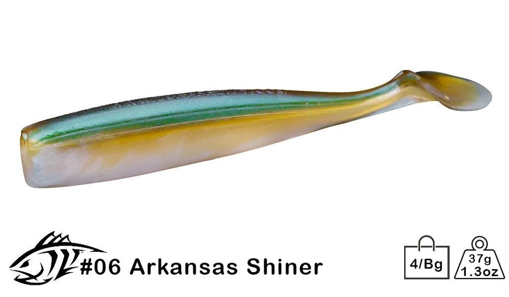 Lunker City Shaker Soft Bait 16cm Arkansas Shiner Qty 4 Lunker City Shaker Soft Bait 16cm Arkansas Shiner Qty 4