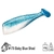 Lunker City Shaker Soft Bait 16cm Baby Blue Shad Qty 4