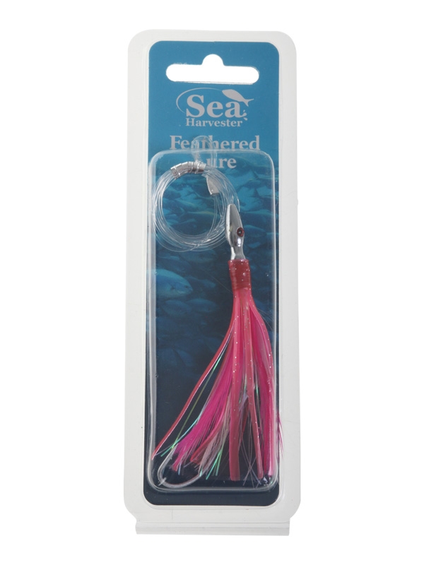 Sea Harvester Skippy Lure Feather 95mm Pink White
