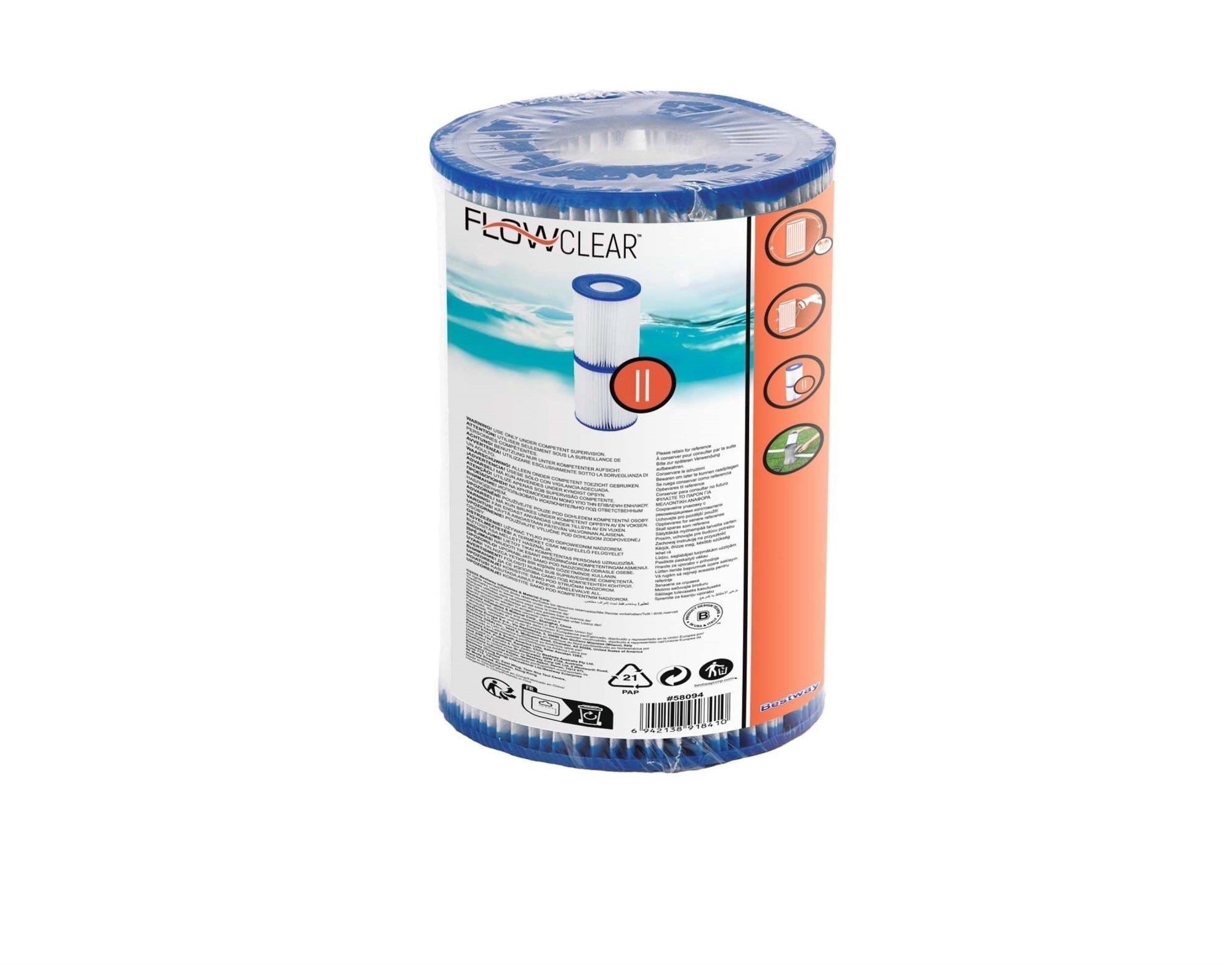 Bestway Flowclear Type II Filter Cartridge 2-pack