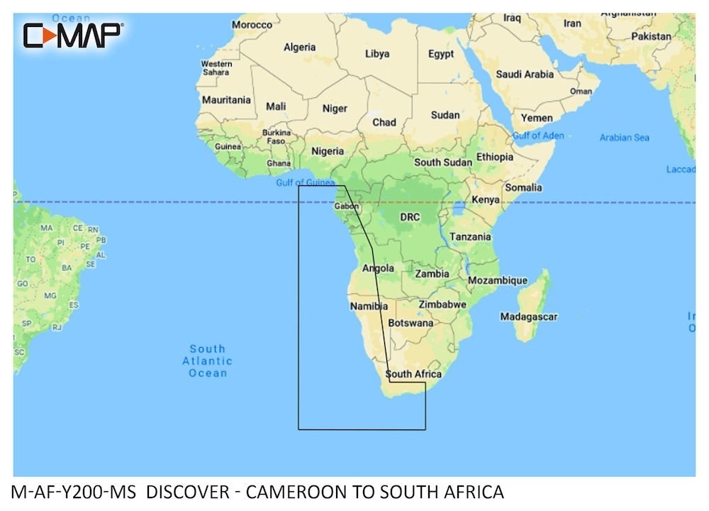 C-Map Discover X Chard Card Cameroon - South Africa