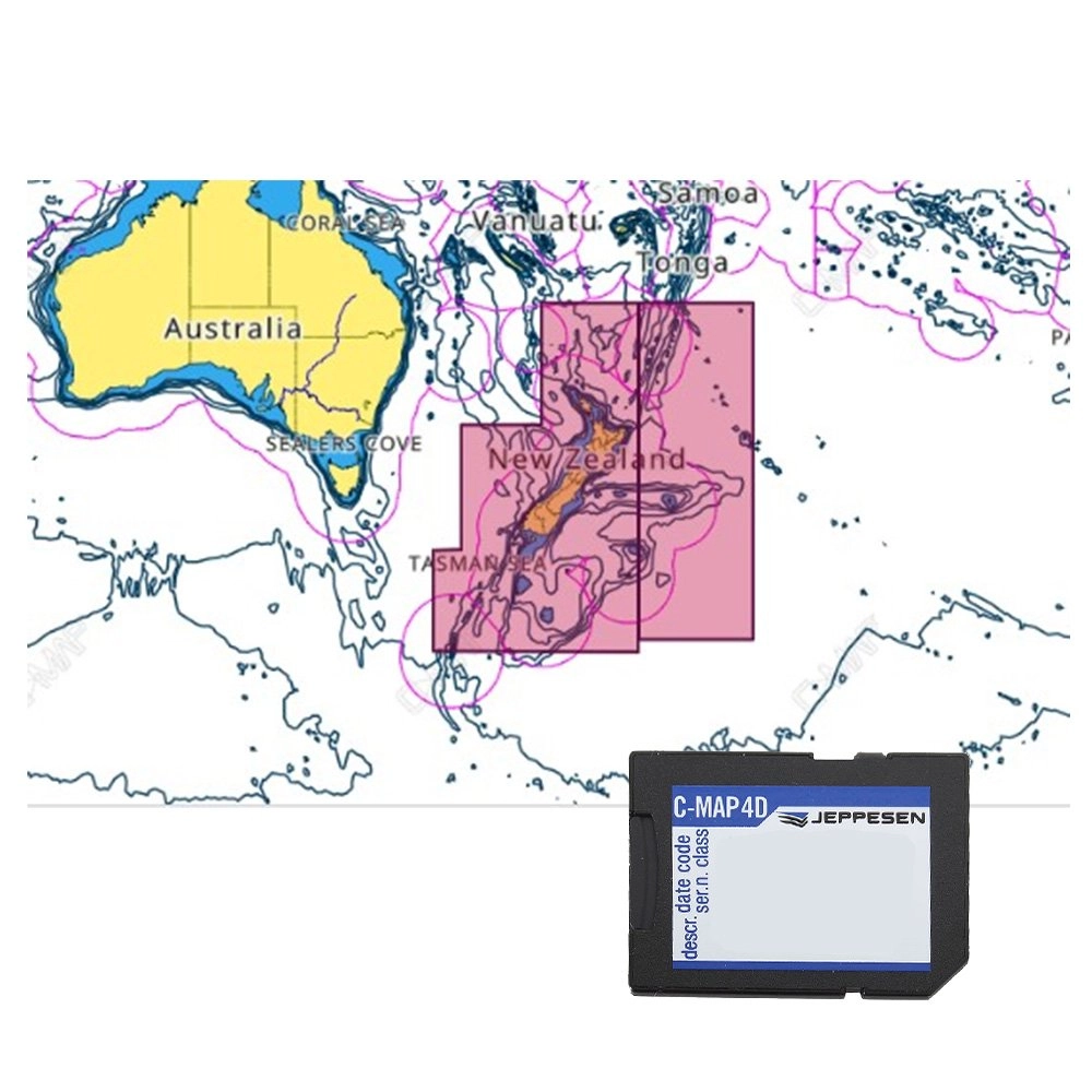 C-MAP 4D MAX Wide Chart Card NZ / AU Continental SD Card C-MAP 4D MAX Wide Chart Card NZ / AU Continental SD Card