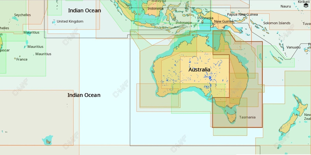 C-MAP MAX-N+ AU-Y010 Chart Victor Harbor to Wellesley Islands