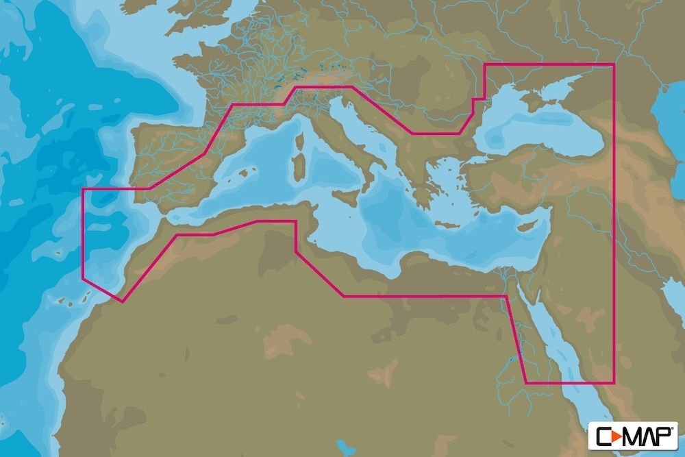 C-Map MAX MegaWide Chart Card Mediterranean and Black Sea