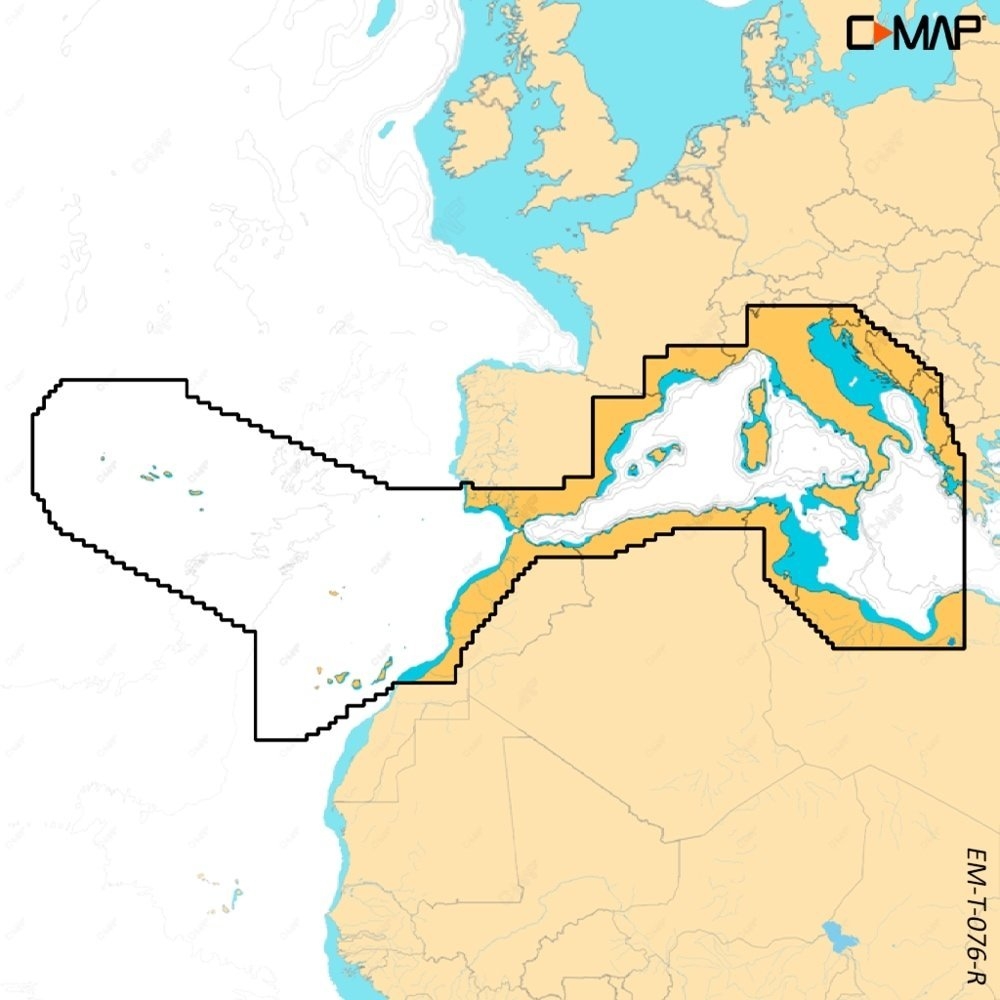 C-Map REVEAL X Chart Card West Mediterranean