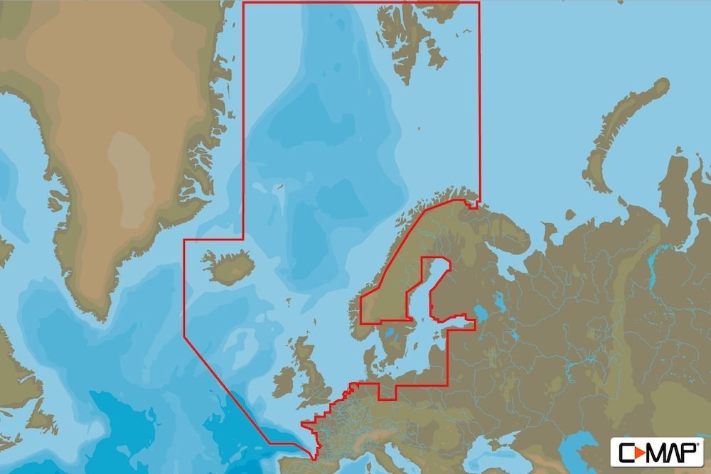 C-Map 4D Chart Card Northern and Central Europe