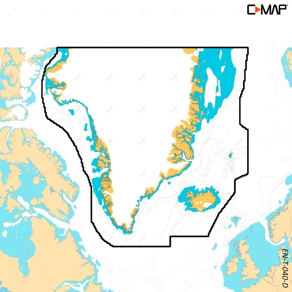 C-Map Discover X Chart Card Greenland and Iceland