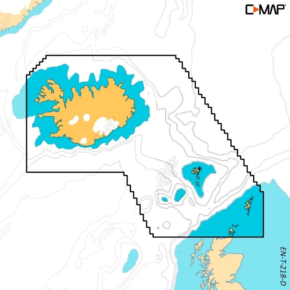 C-Map Discover X Chart Card Iceland / Faroe / Shetland and Orkney Island