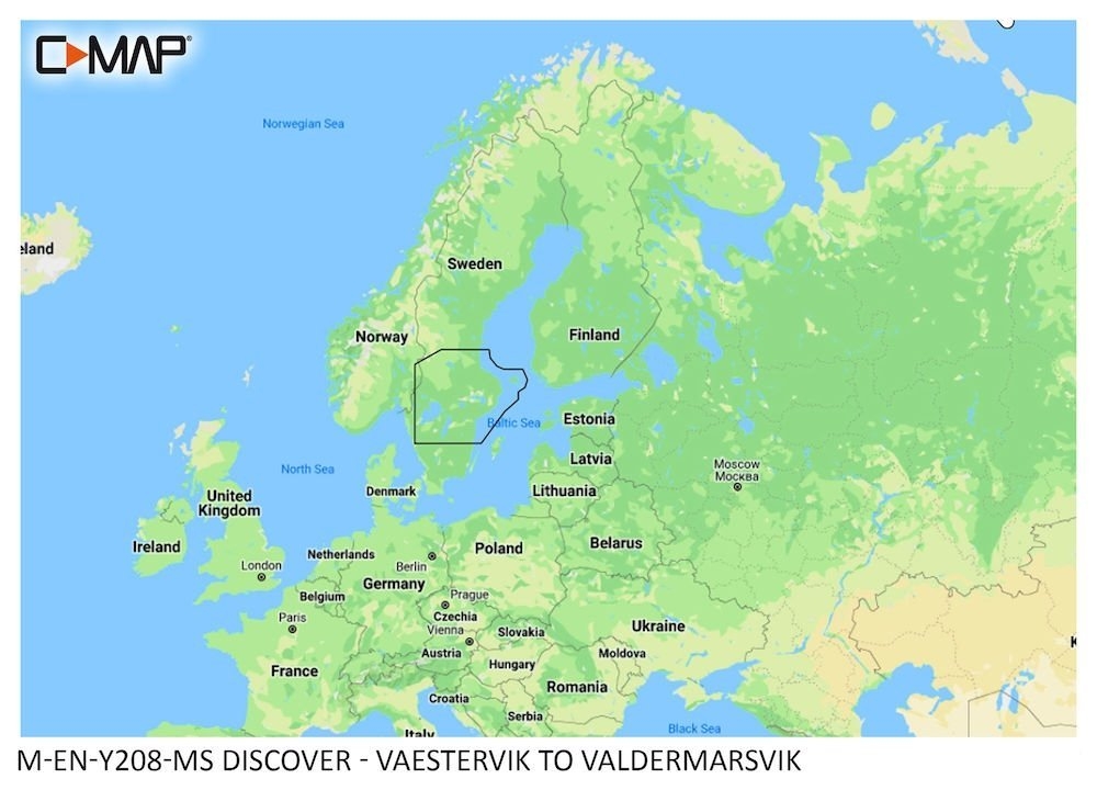 C-Map Discover Chart Card Vaestervik / Soederhamn