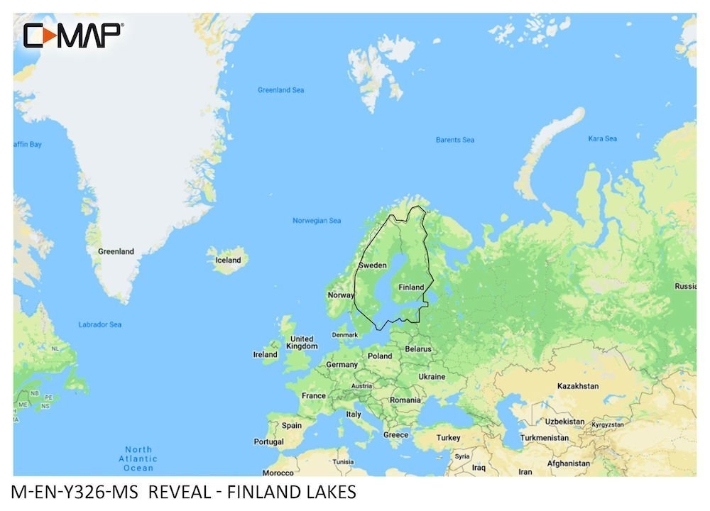 C-Map REVEAL Chart Card Finland Lakes