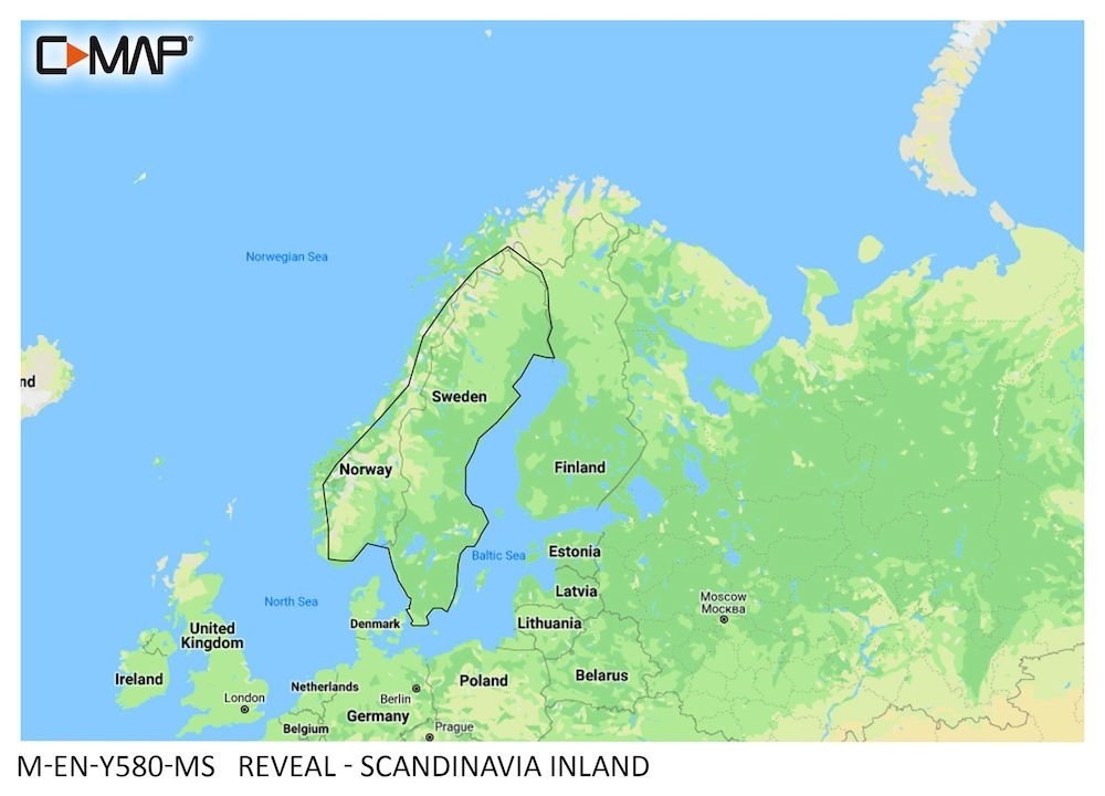 C-Map REVEAL Chart Card Scandinavia Inland