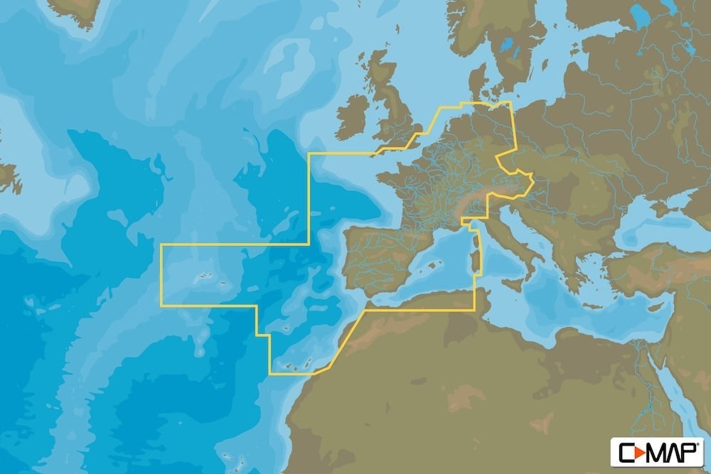 C-Map 4D Chart Card Central and West Europe