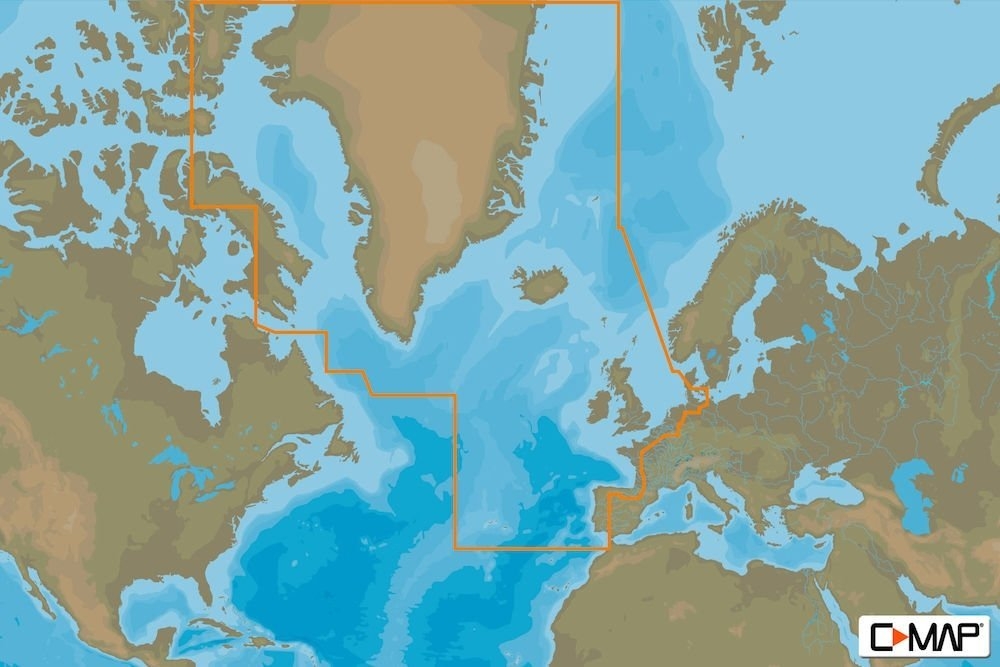 C-Map MAX MegaWide Chart Card Atlantic European Coasts