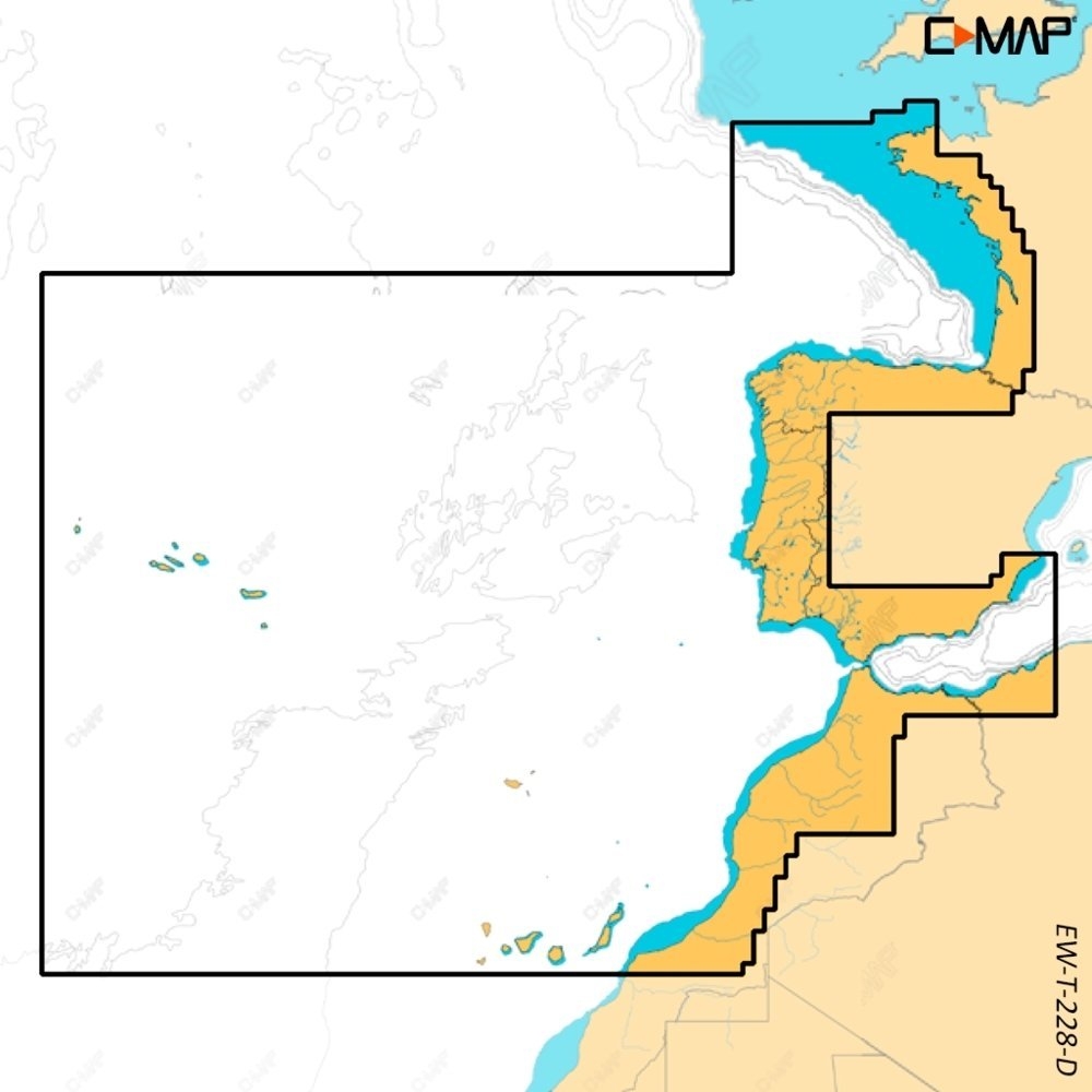 C-Map Discover X Chart Card West European Coasts
