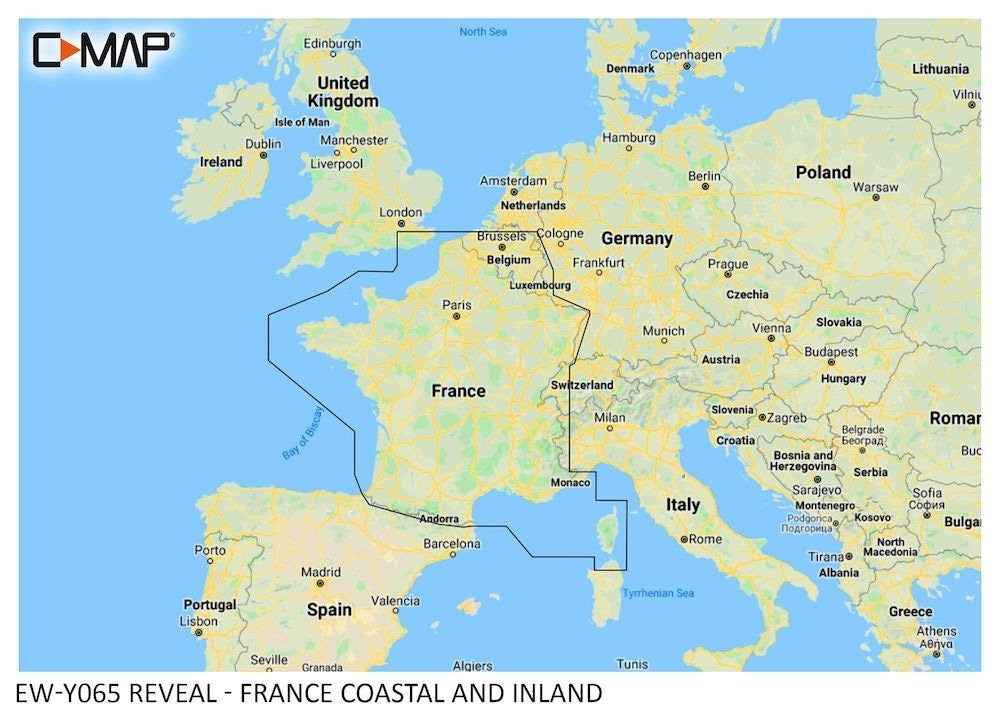 C-Map REVEAL Chart Card France Coastal & Inland