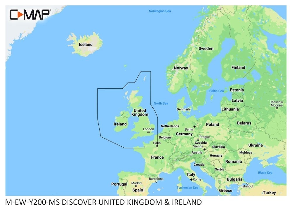 C-Map Discover Chart Card United Kingdom & Ireland