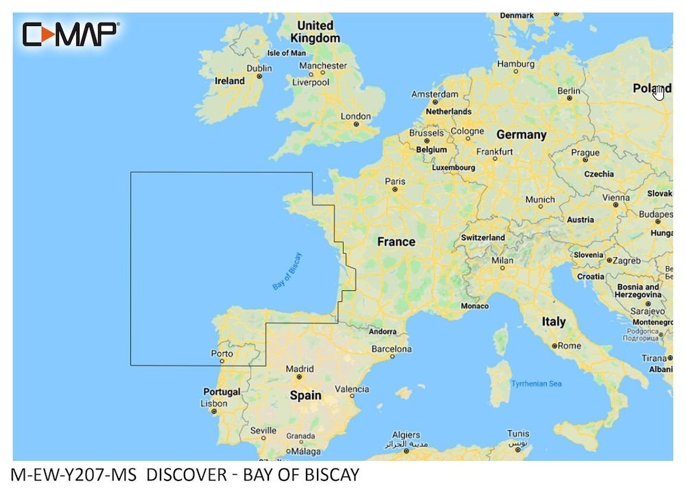 C-Map Discover Chart Card Bay Of Biscay