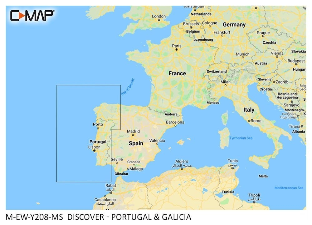C-Map Discover Chart Card Portugal & Galicia