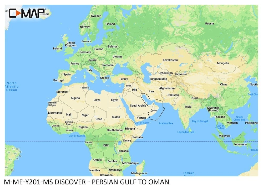C-Map Discover Chart Card Persian Gulf to Oman