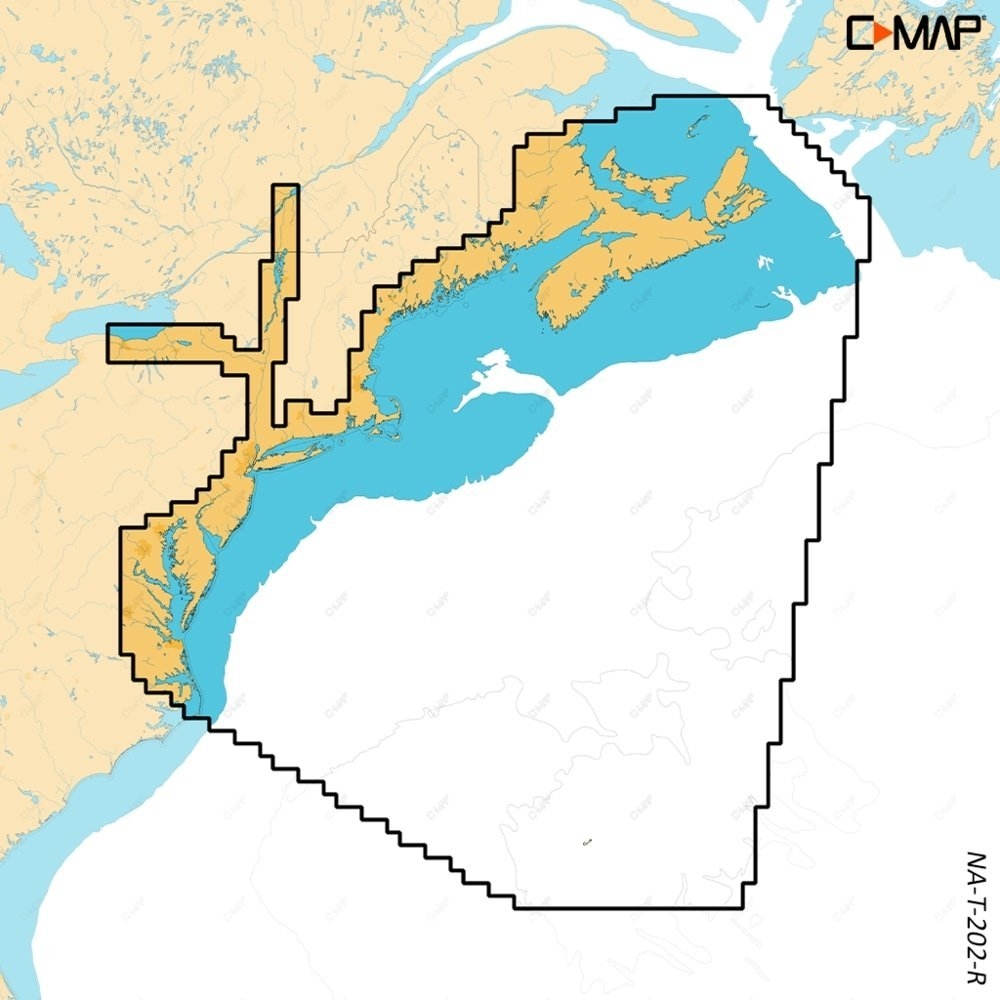 C-Map REVEAL X Chart Card Nova Scotia and Chesapeake Bay