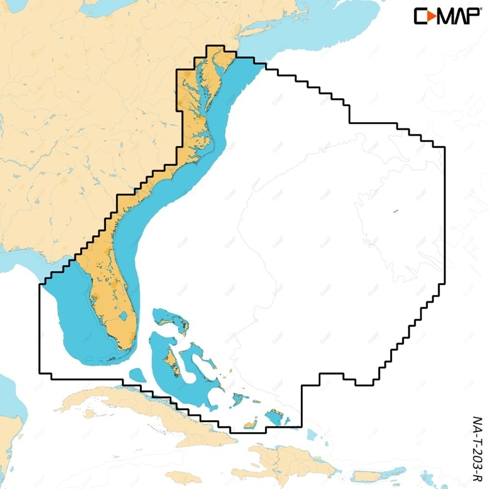 C-Map REVEAL X Chart Card Chesapeake Bay and The Bahamas