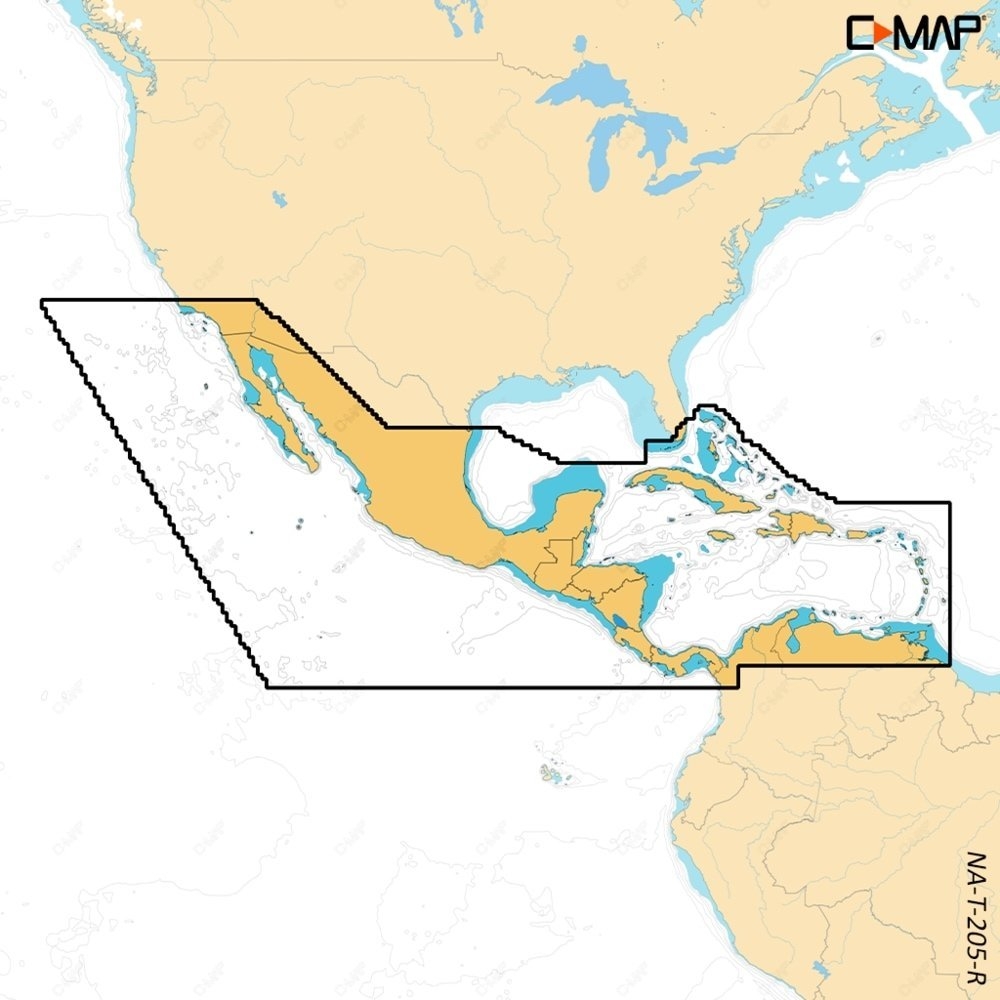 C-Map REVEAL X Chart Card Central America and Caribbean
