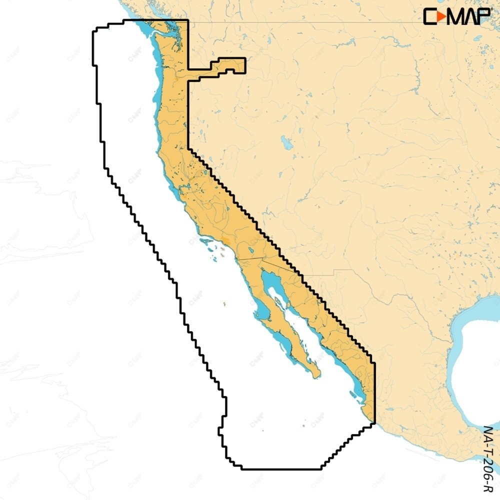 C-Map REVEAL X Chart Card US West Coast and Baja California