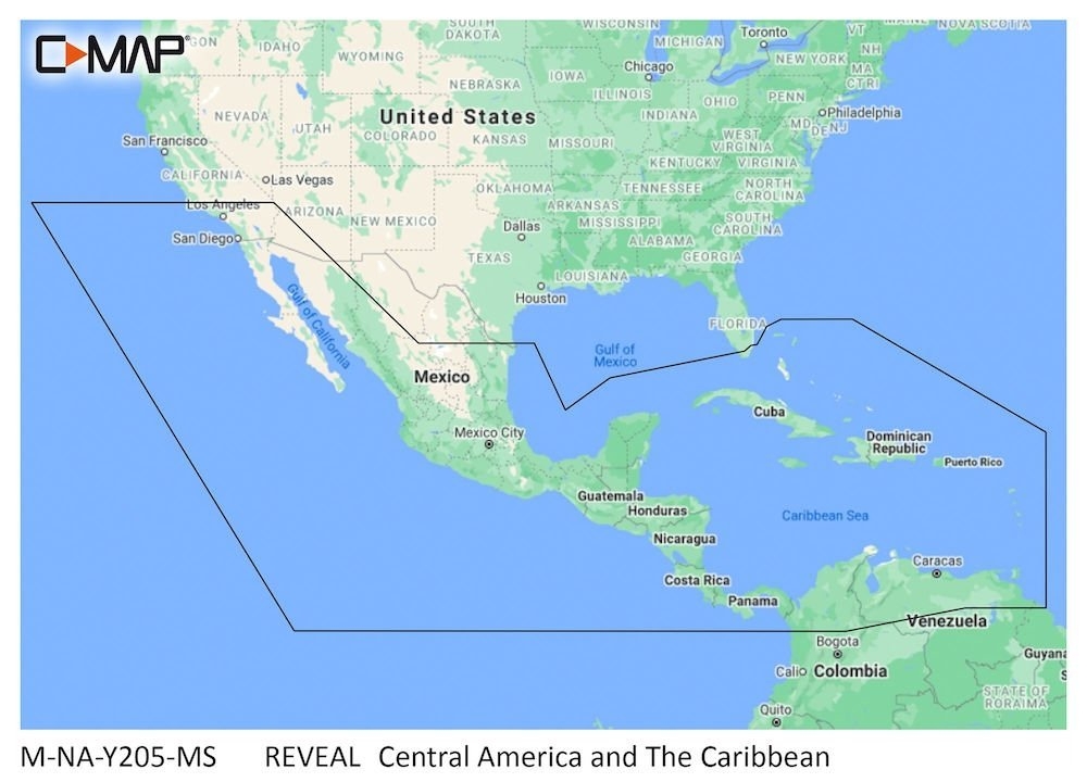 C-Map REVEAL Chart Card Central America and Caribbean