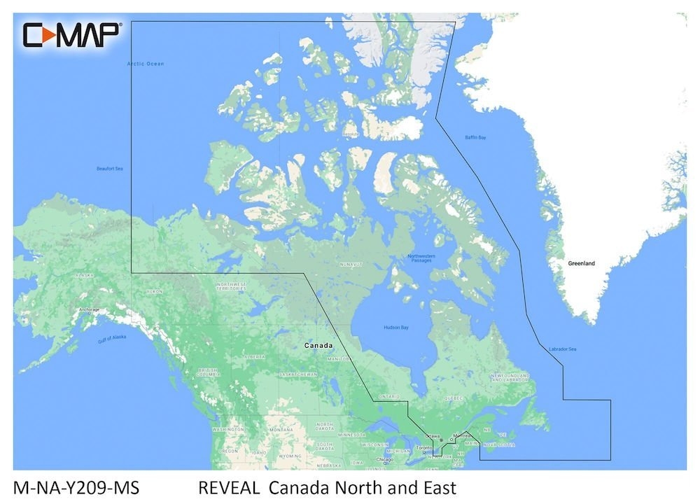 C-Map REVEAL Chart Card Canada North and East