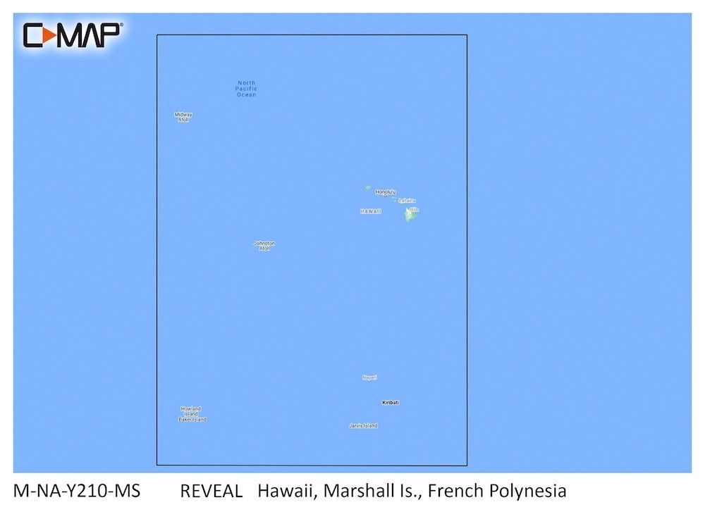 C-Map REVEAL Chart Card Hawaii / Marshall Island and Polynesia