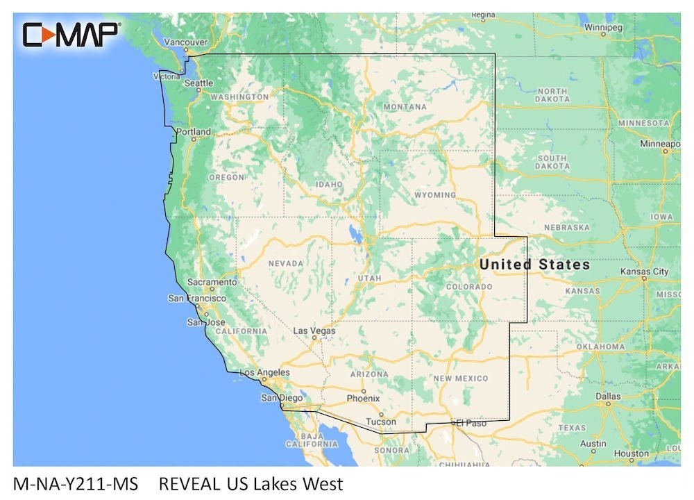 C-Map REVEAL Chart Card US Lakes - West