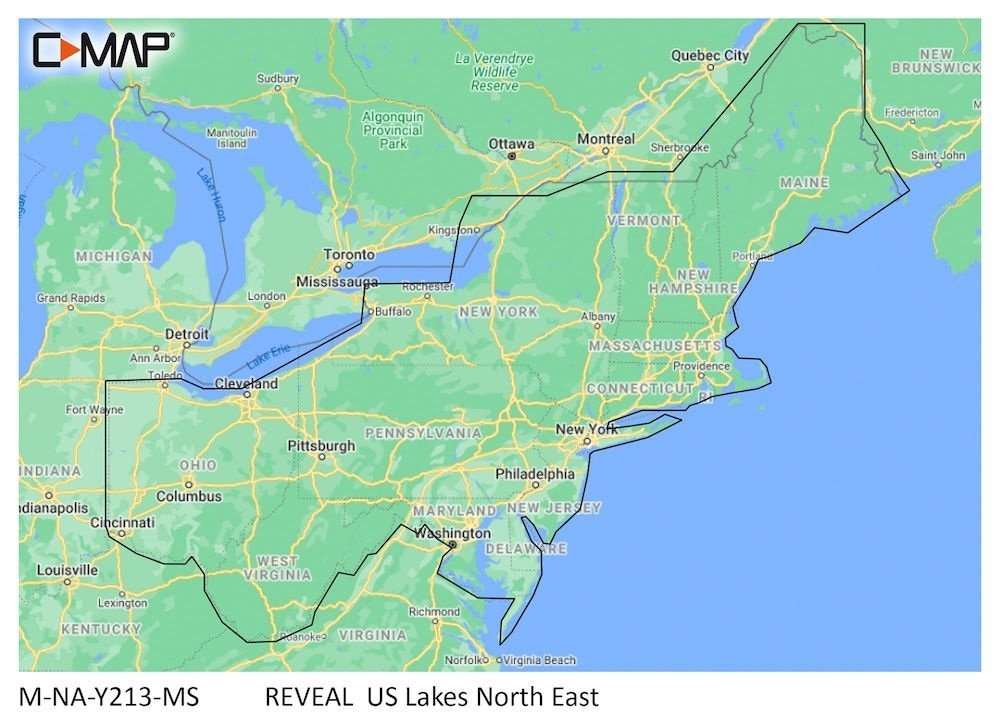 C-Map REVEAL Chart Card US Lakes - North East