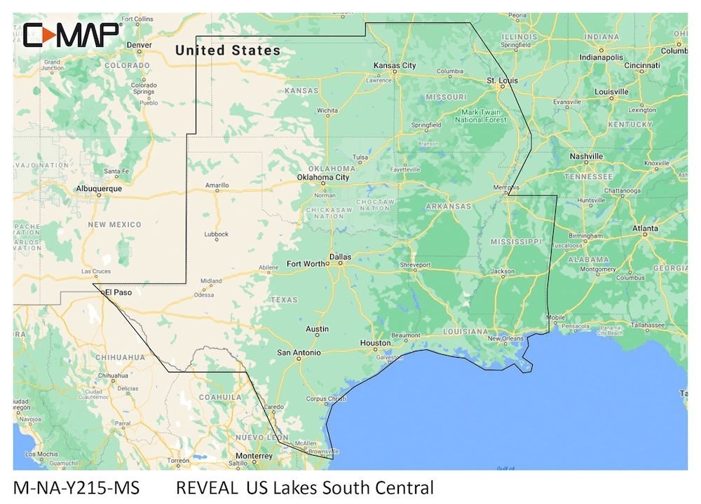 C-Map REVEAL Chart Card US Lakes - South Central